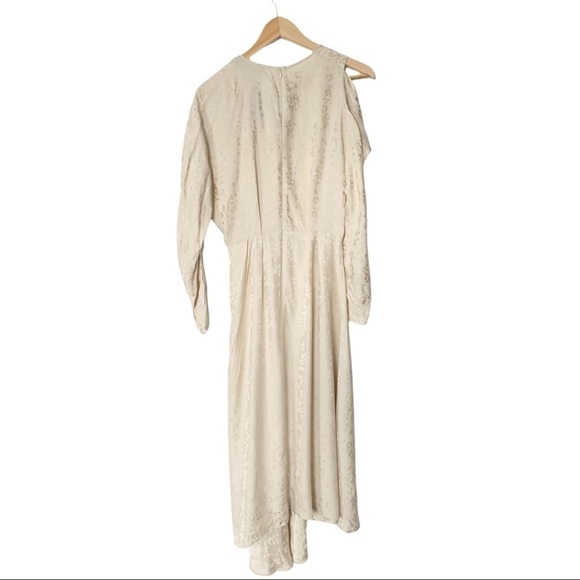 nwt IRO Arty Neutral Leopard Print Ecru Midi Dress - Picture 7 of 11